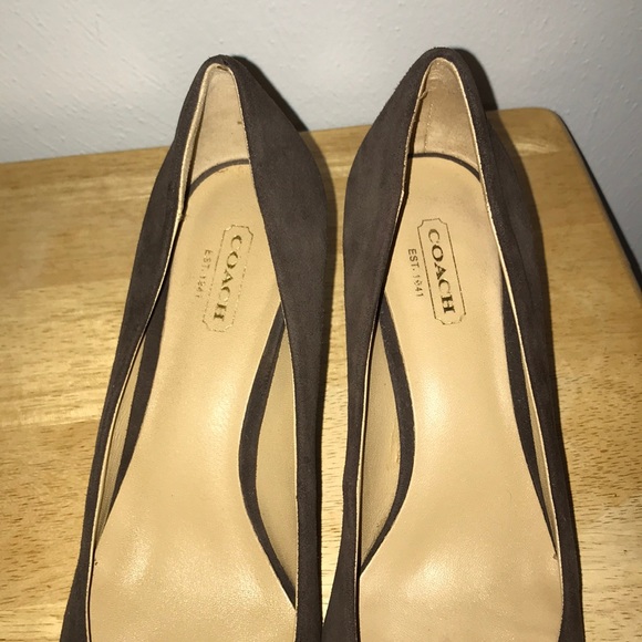 Suede Brown High Heels - Picture 5 of 5